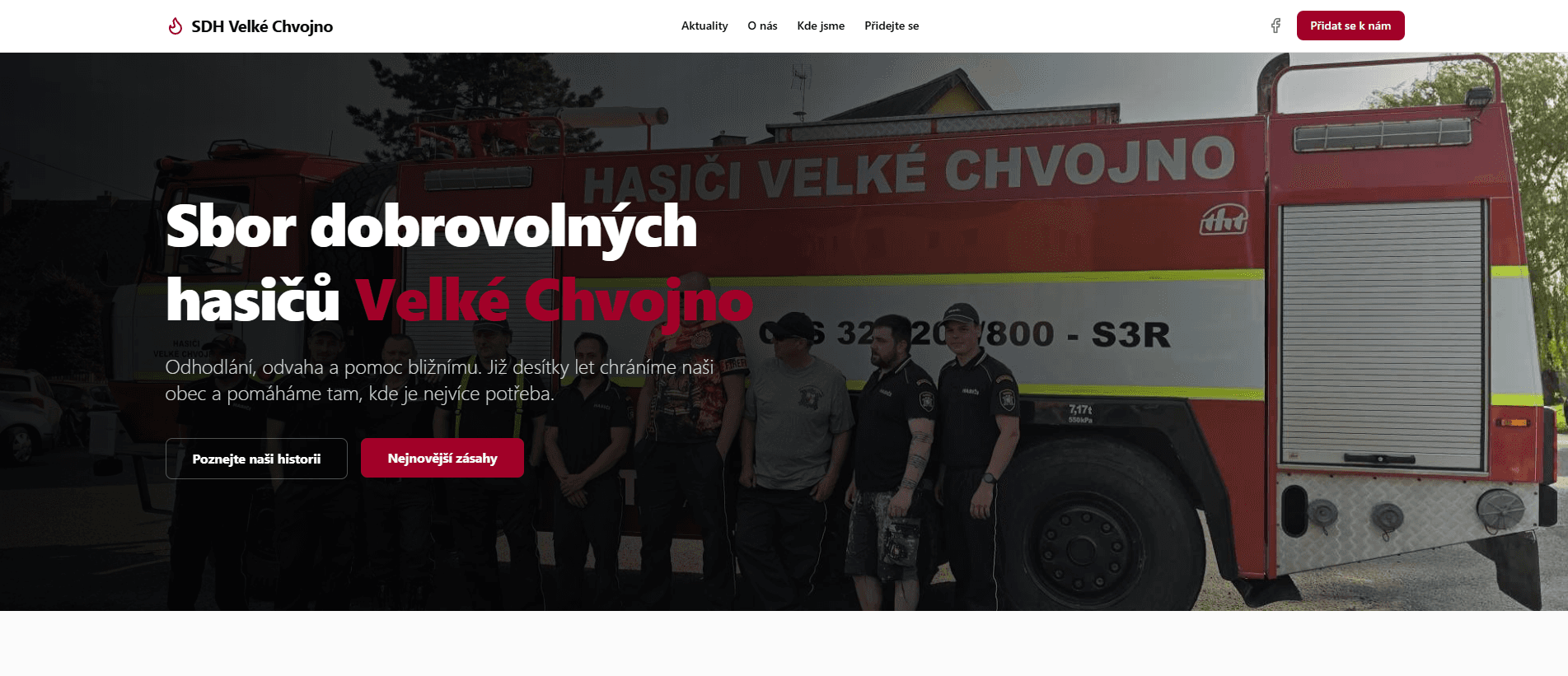 SDH Velké Chvojno – Oficiální Web